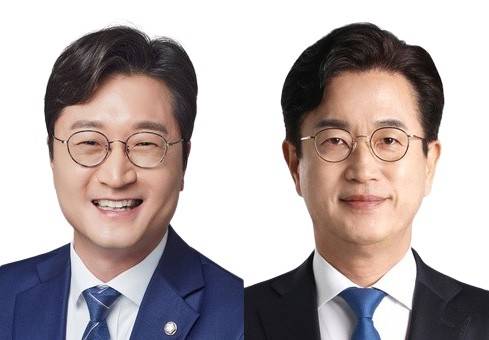 더불어민주당 장철민 의원(왼쪽)과 허태정 전 대전시장. 대전일보DB