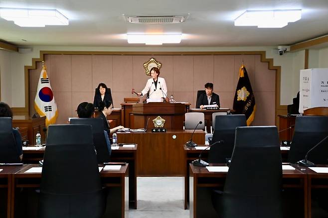 대전 대덕구의회 본회의장. 대덕구의회 제공